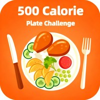 Desafío de placa de 500 calorías